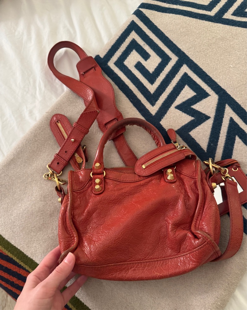 Vintage Balenciaga City Bag by Balenciaga - Pickle