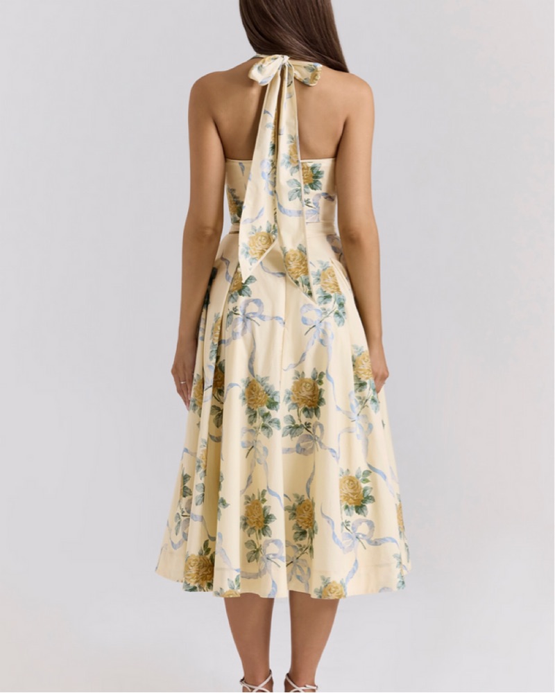 House of CB Allena Halter Dress by House of CB - Pickle