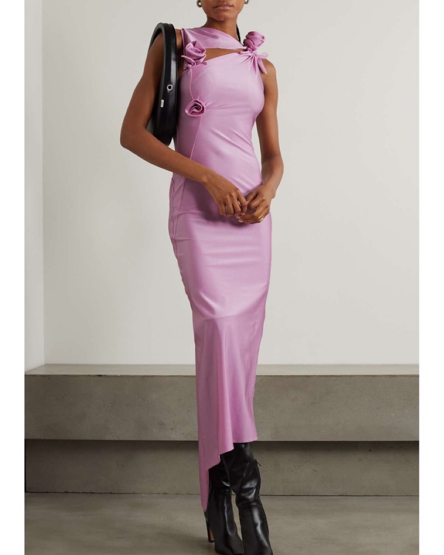 belt to wear with denim dress Women's Cocktail Midi and side pockets for tik-ever Sandro Women's Short ruffled Talla:9m