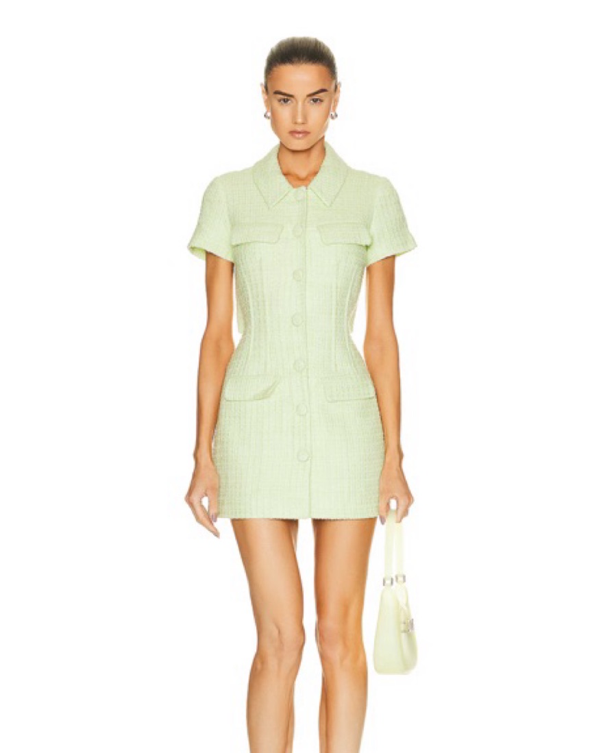 国内配送【SELF PORTRAIT】ブークル バンドゥ ミニドレス SELF-PORTRAIT Boucle Mini Dress | Pickle