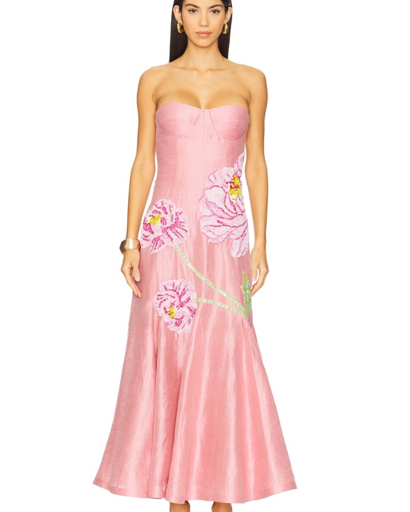 La Fouri Petaleeza Corset Gown in Peony by La Fouri - Pickle