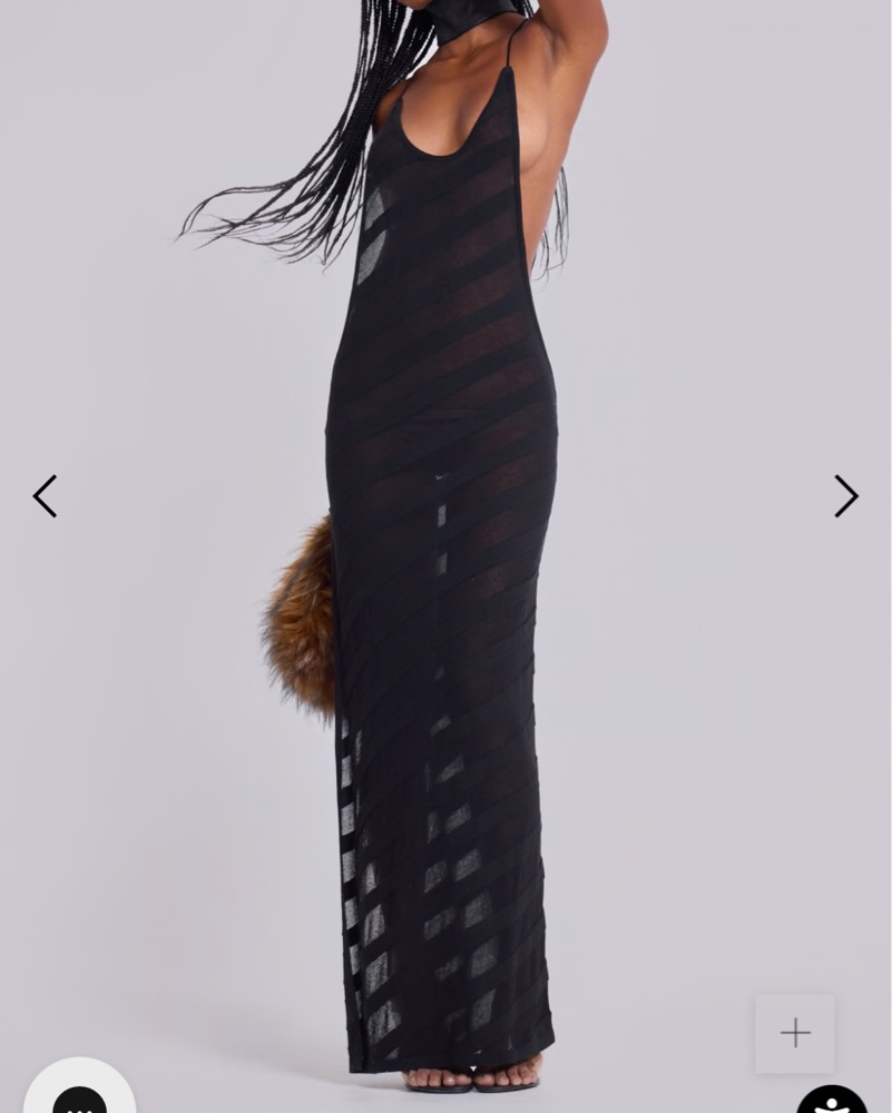 brown knitted maxi dress SEROYA Arwen Maxi Dress in Chocolate