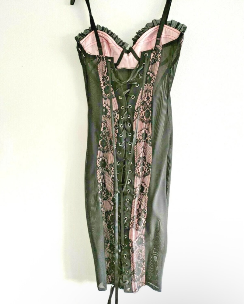 lip service lace dress 90s vintage lip service rose tag velvet gothic