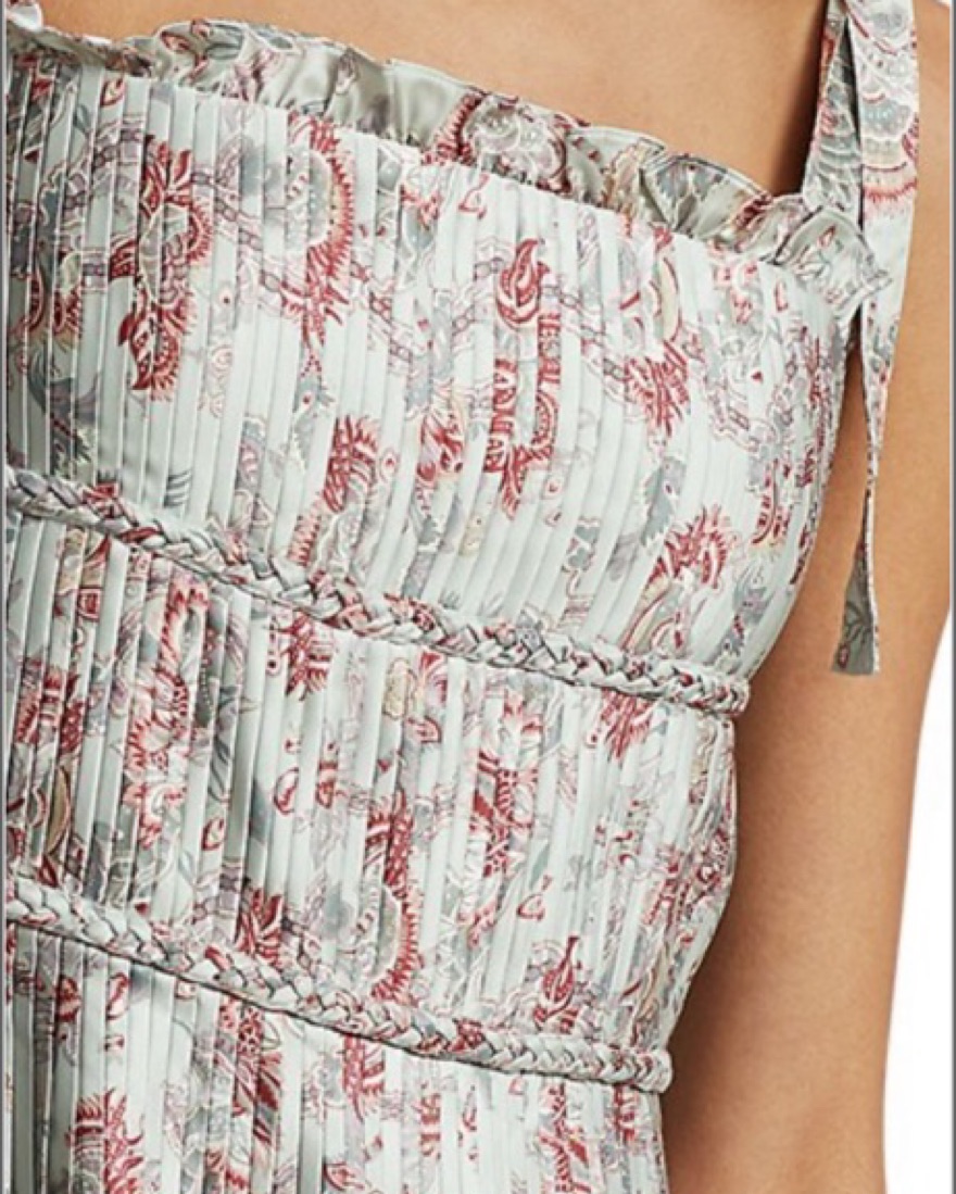 ralph lauren pleated metallic floral dress Lauren Ralph Lauren Women's Floral Metallic Chiffon Cocktail Dress