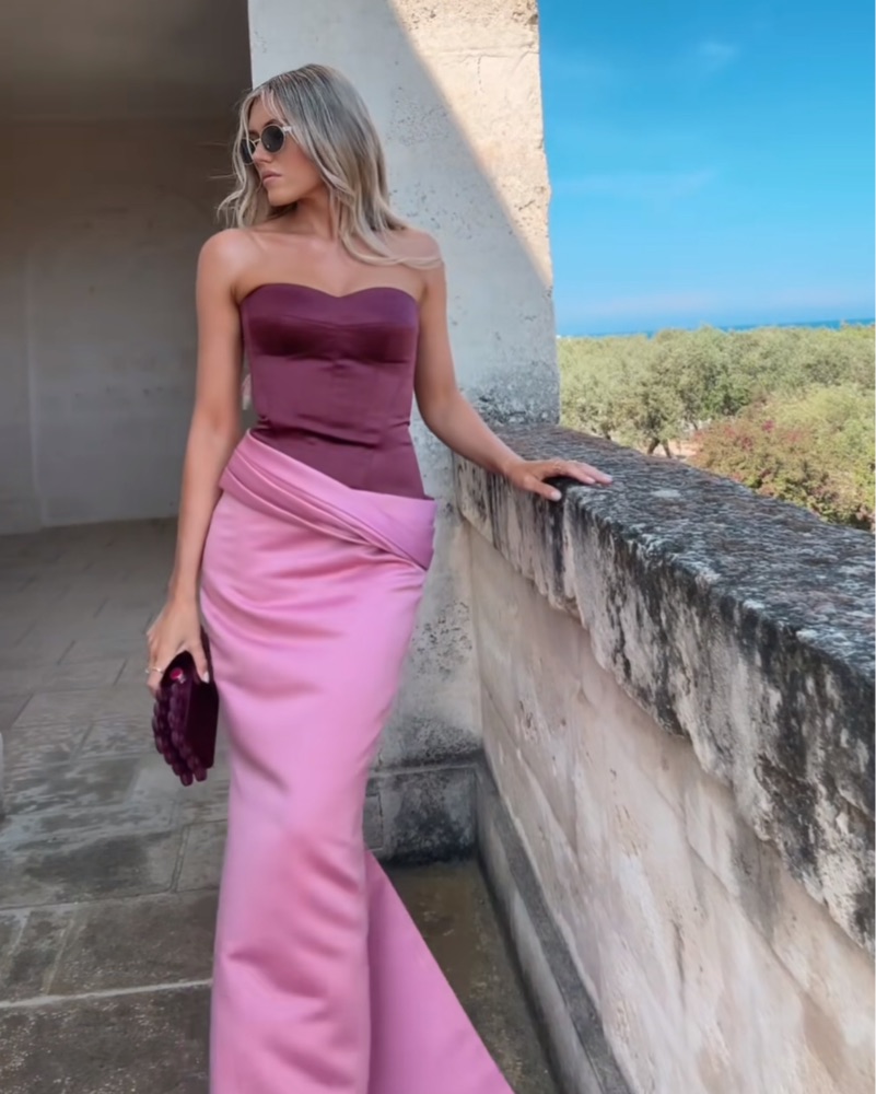 nafsika skourti pink dress Bow Muse Gown