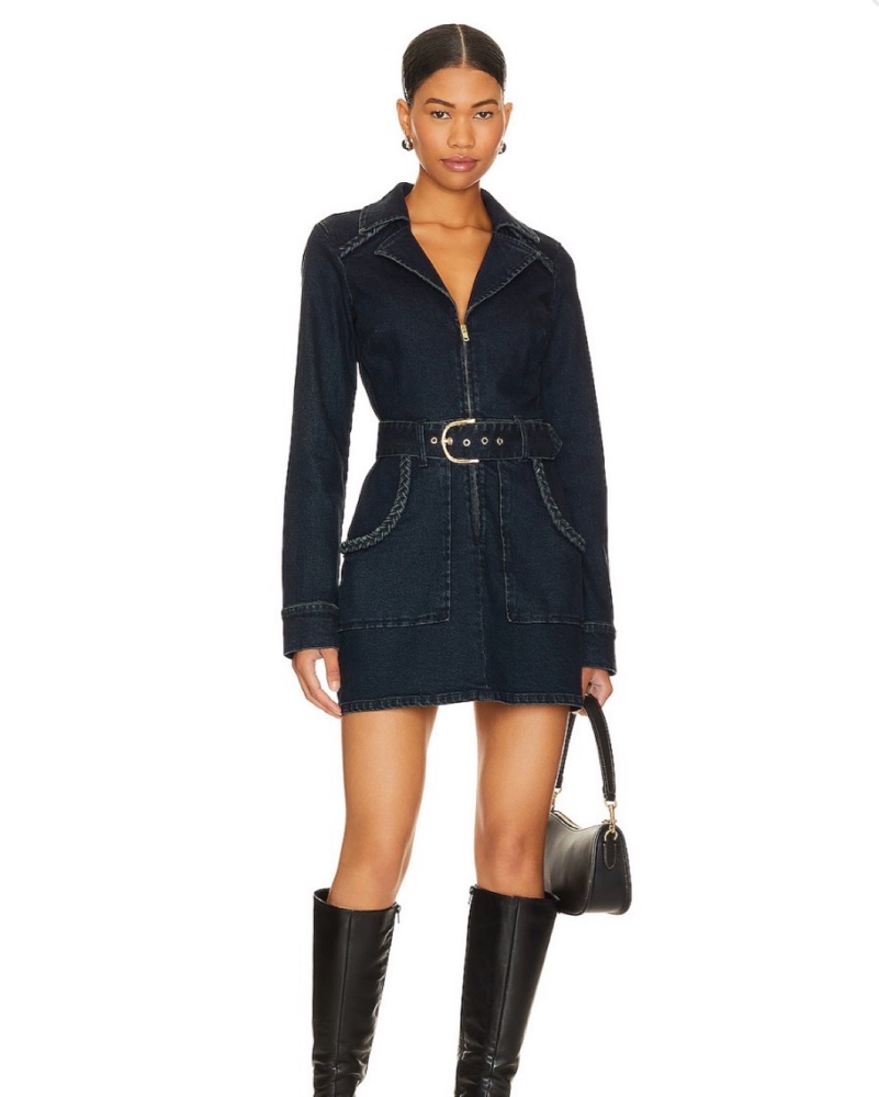 Show Me Your Mumu - Denim Utility Dress by Show Me Your Mumu - Pickle