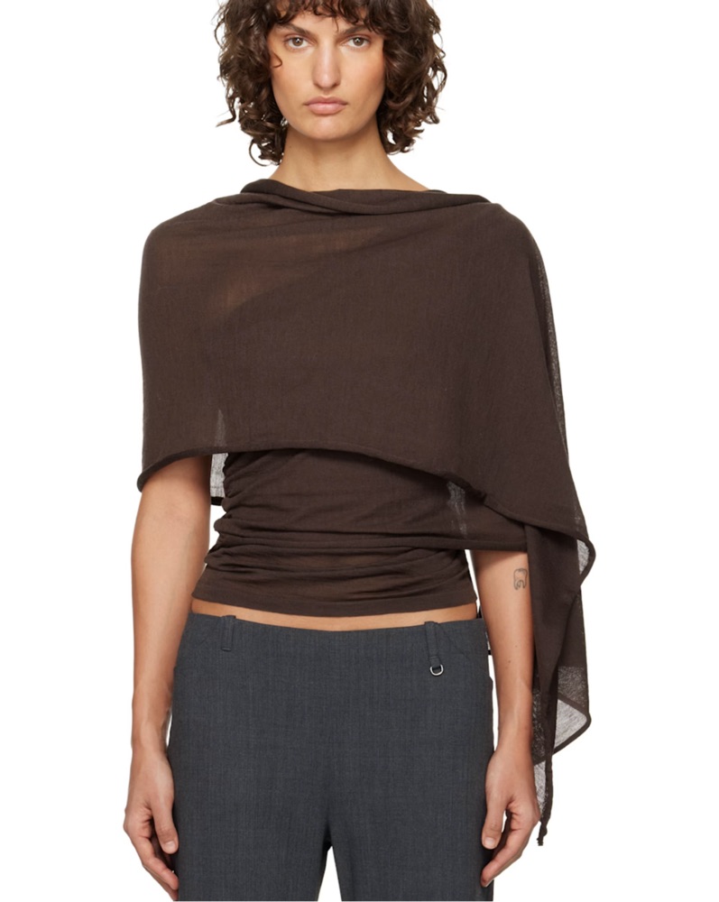 paloma wool ポンチョ Paloma Wool Brown Puzzle Top by Paloma Wool - Pickle