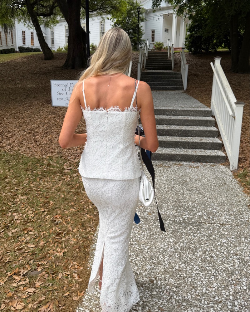 Mare Mare White Lace Maxi Set by Mare Mare - Pickle