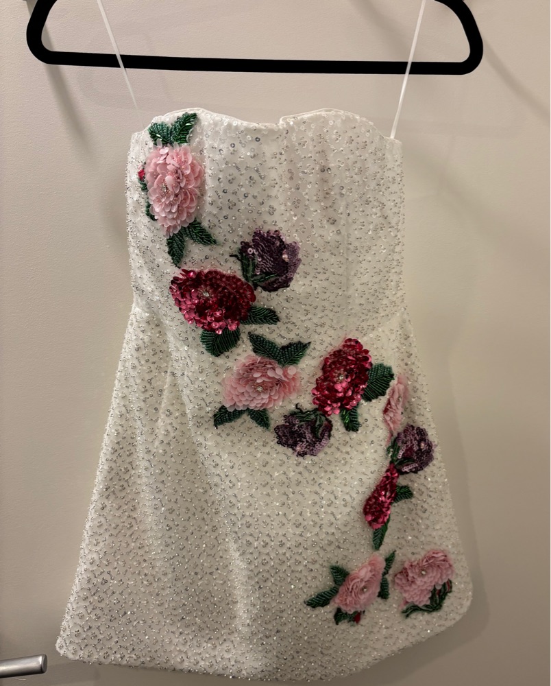 Helsi Frida Rosette Strapless Mini Dress by Helsi - Pickle