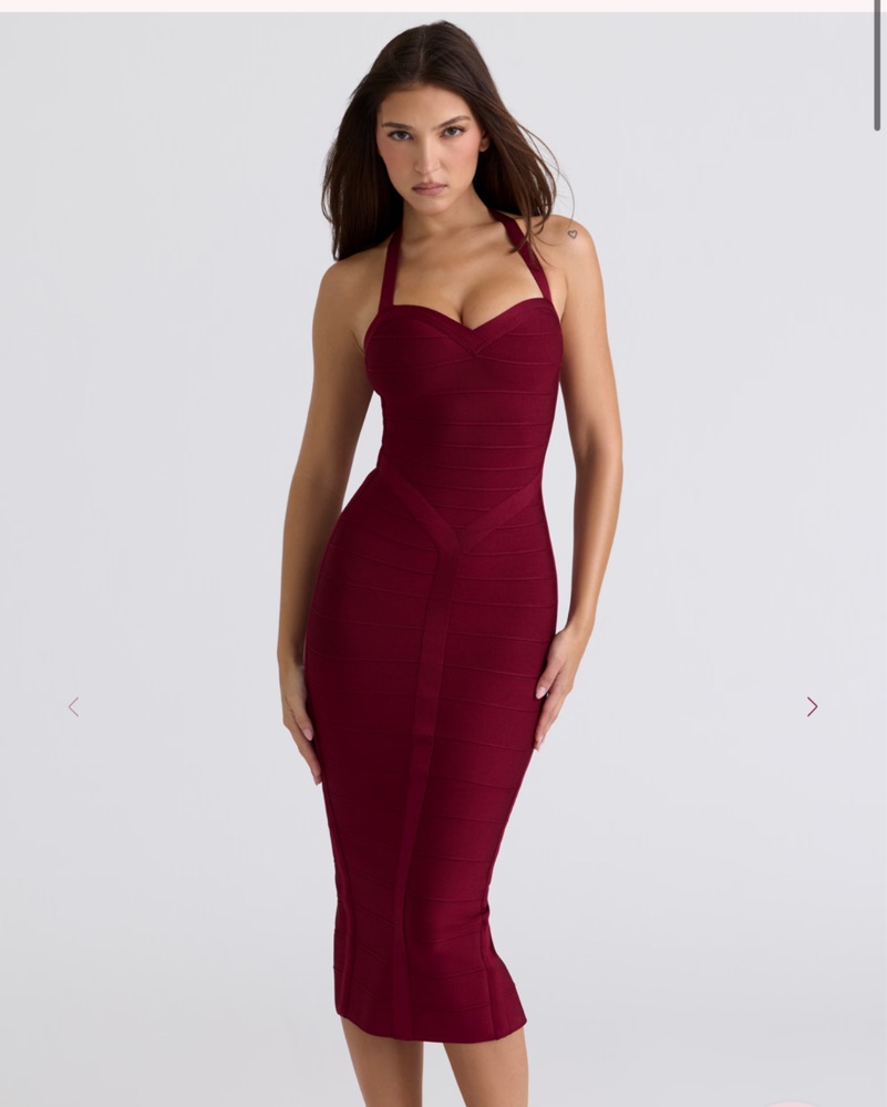 House Of Cb Red supermodel bandage Dress by House of CB - Pickle