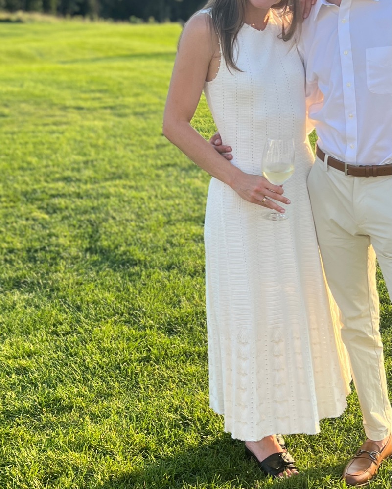 Maje White Maxi Pearl Knit Dress by Maje - Pickle