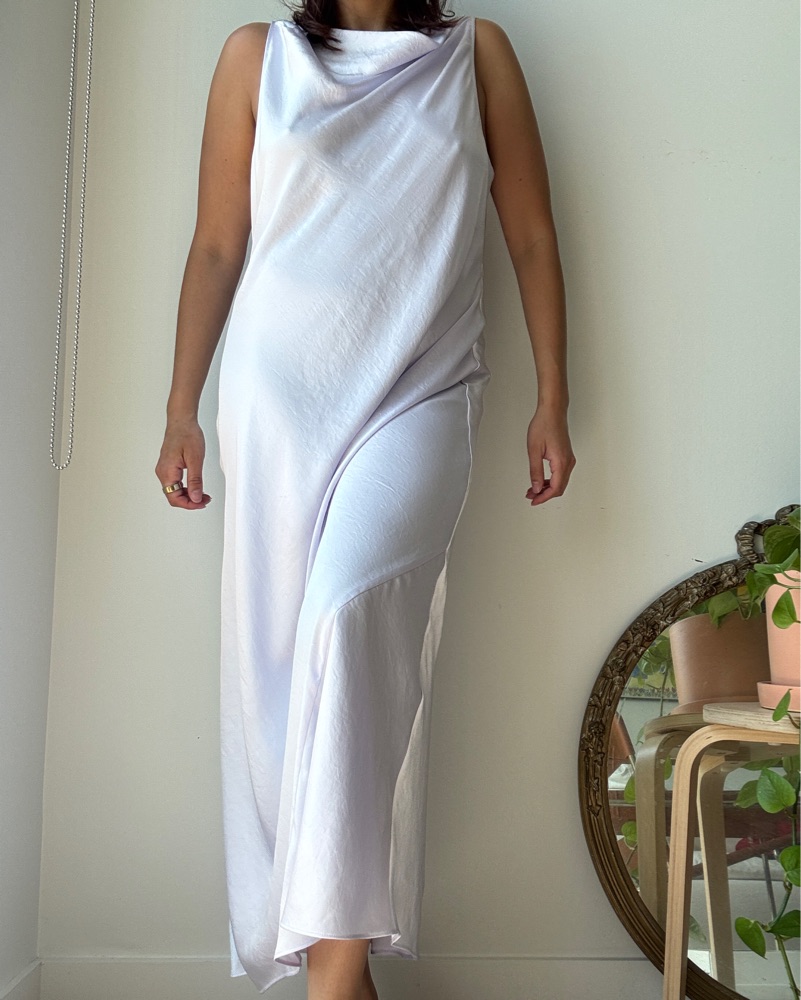 Aritzia Wilfred Icy Lavender Slip Dress by Wilfred - Pickle