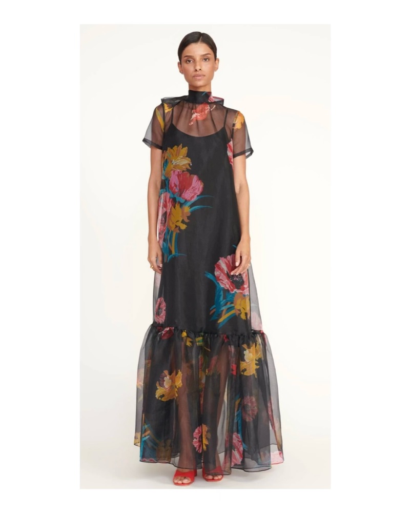 STAUD Calluna Dress in First Bloom Night by Staud - Pickle