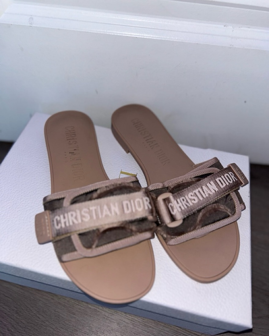 Dior｜SANDALS (3SA121ZSI 730) Dior Aqua Sandal Deep Brown Suede | DIOR