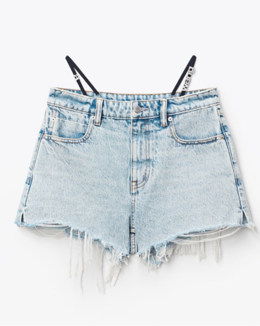 ショートパンツ Alexander Wang REGENERATED DENIM SHORTS (4DC3255824 470C) alexander wang ショートパンツデニム