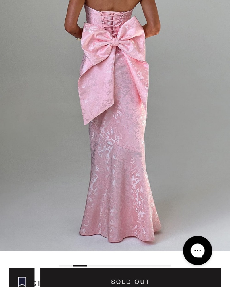 babyboo pink dress with bow Raquel Mini Dress