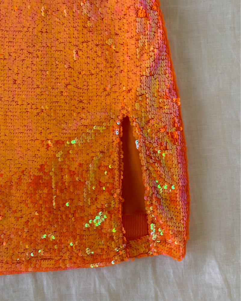 Orange sequin mini dress by Urban Outfitters - Pickle