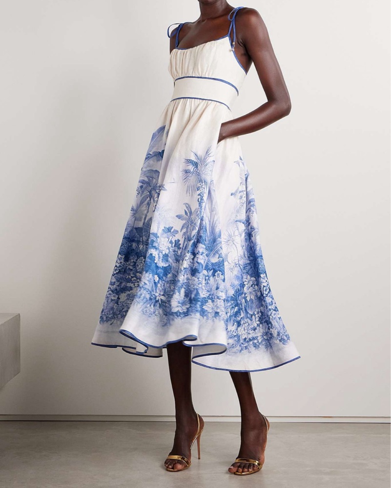 camille lace cross back midi dress cream black Shona Joy Camille Lace Cross Back Midi Dress (cream/black)