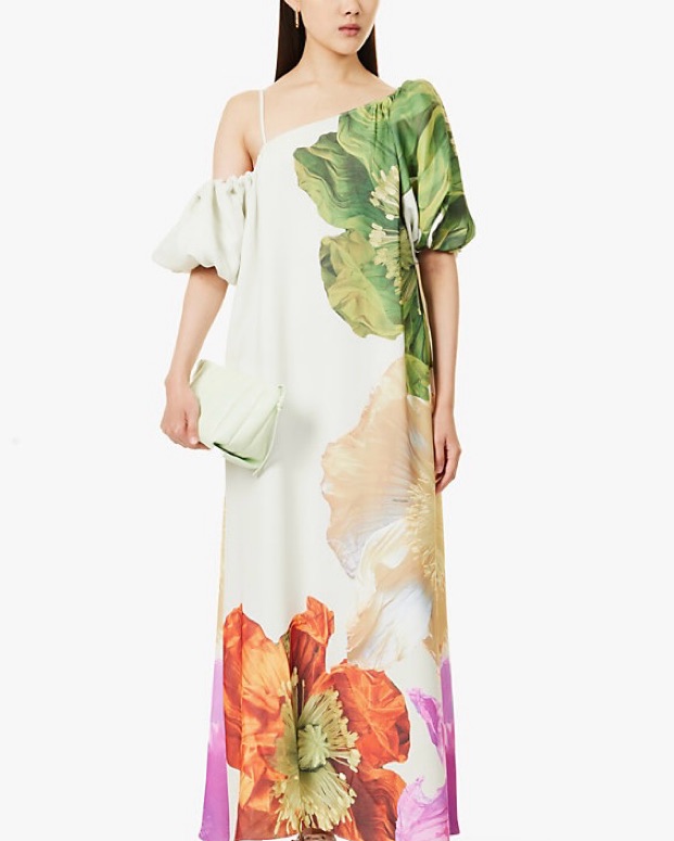 stine goya silk dress NWT Stine Goya Brittany 100% Silk Floral Maxi Dress Size Small Retails $690