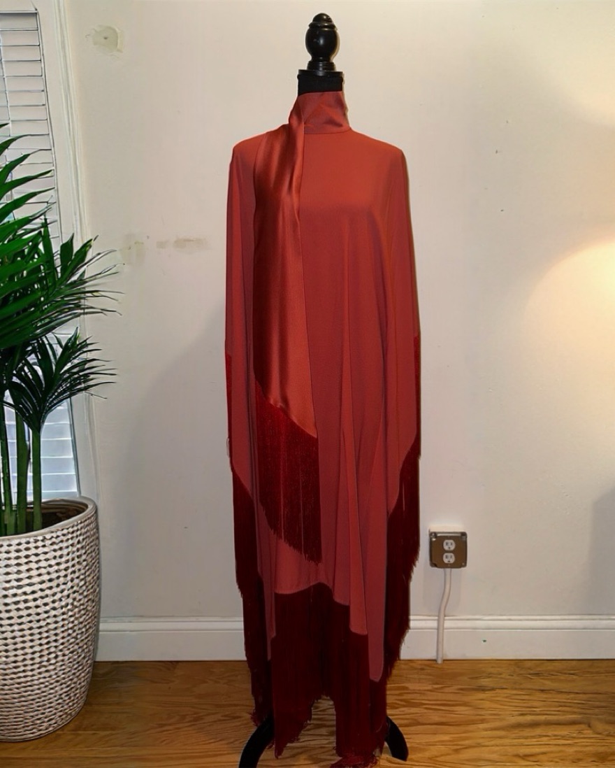 Taller Marmo Fringed Kaftan Dress by Taller Marmo - Pickle