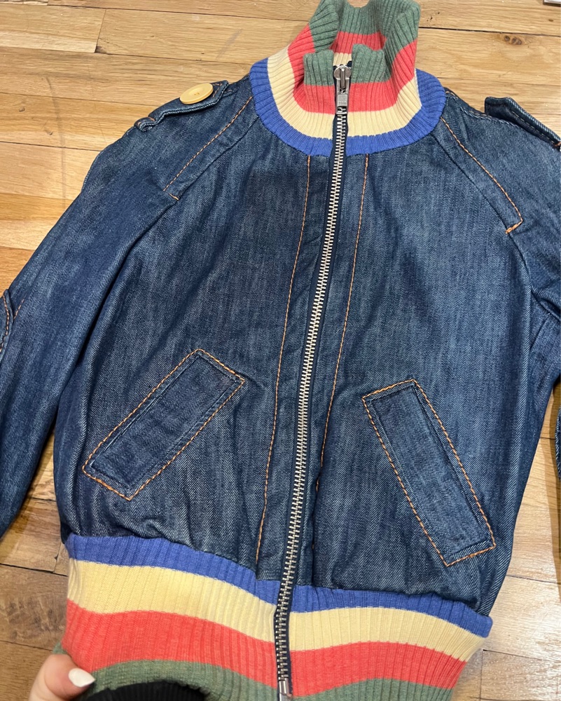 Marc Jacobs Rainbow VintageBomber Jacket by Marc Jacobs - Pickle