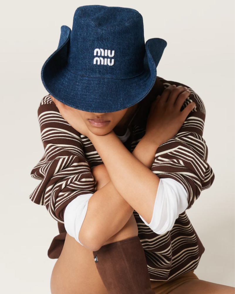 Miu Miu Denim Cowboy Hat | Pickle