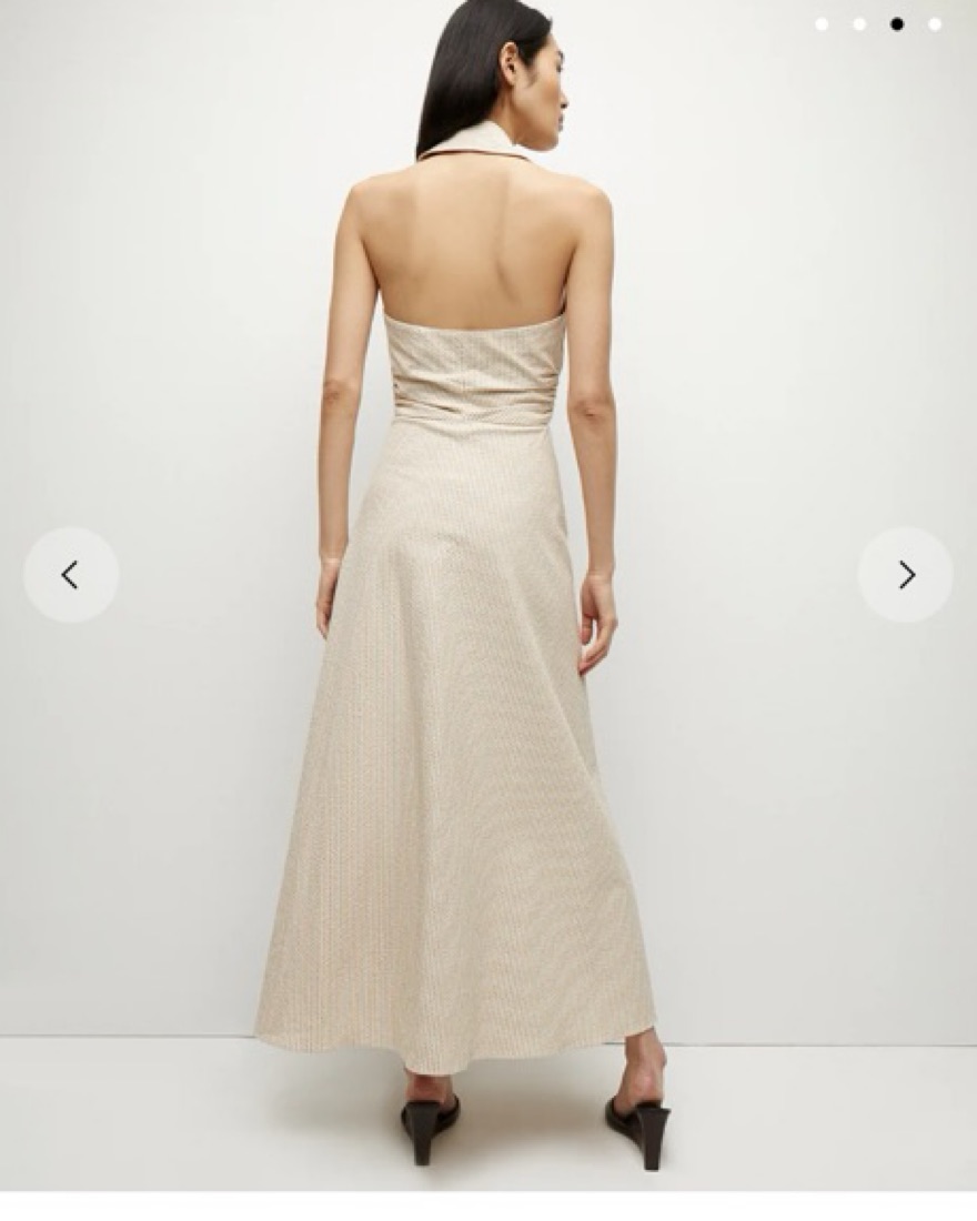 Veronica Beard Seersucker Halter Dress by Veronica Beard - Pickle
