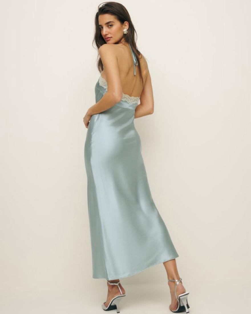 Reformation Aara Silk Dress by Reformation - Pickle