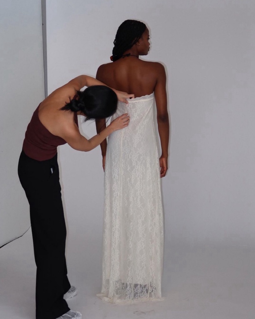 as you wish lace dress Engagement Photoshoot Floral Embroidery Lace Boho Maxi Party Dress  Homecoming – Shop Hearts main image 0