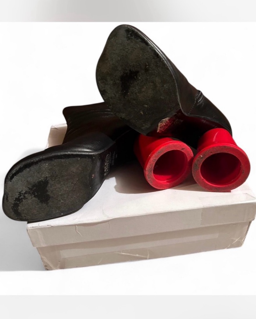 MM6 Margiela Solo Cup Boots by Maison Margiela - Pickle