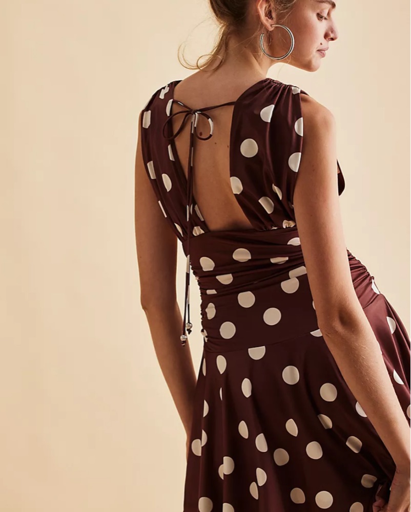 Free People Polka Dot Annabelle Dress by Free People - Pickle