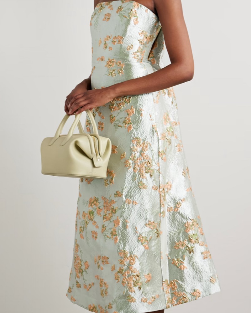 staud kennedy dress metallic bloom Staud Metallic Bloom by Staud