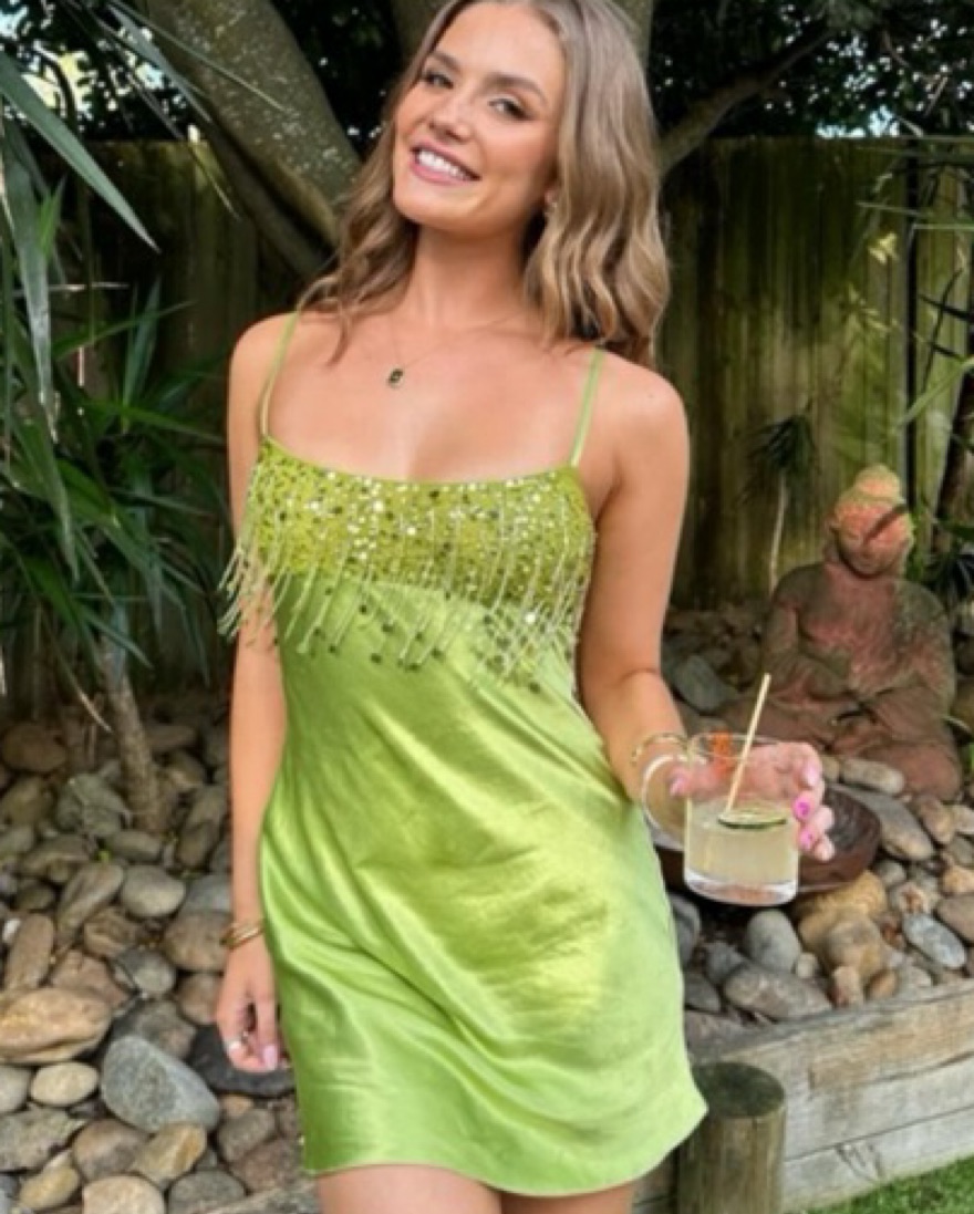 asta resort green mini dress ASTA RESORT - Gisele Mini Dress main image 0