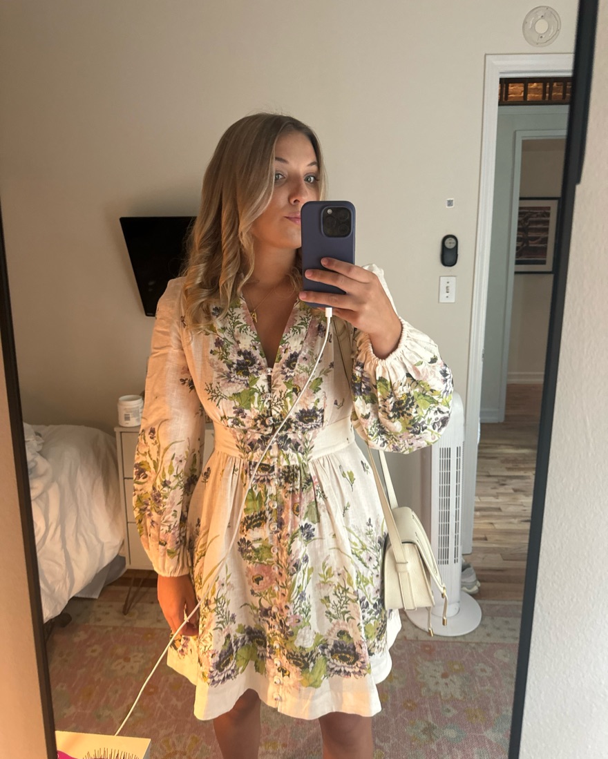 Zimmerman Halliday Plunge Mini Dress | Pickle