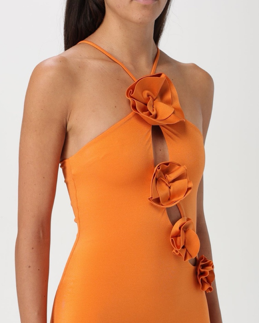 maygel coronel orange dress Maygel Coronel