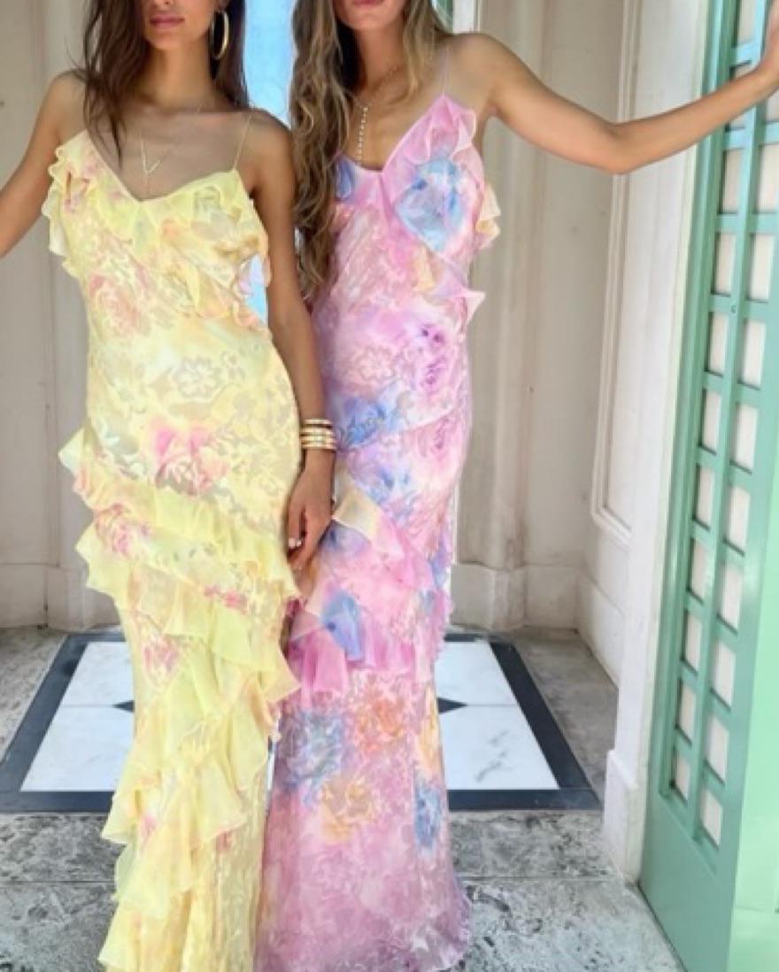 $765 Loveshackfancy Rialto Maxi Dress by LoveShackFancy - Pickle