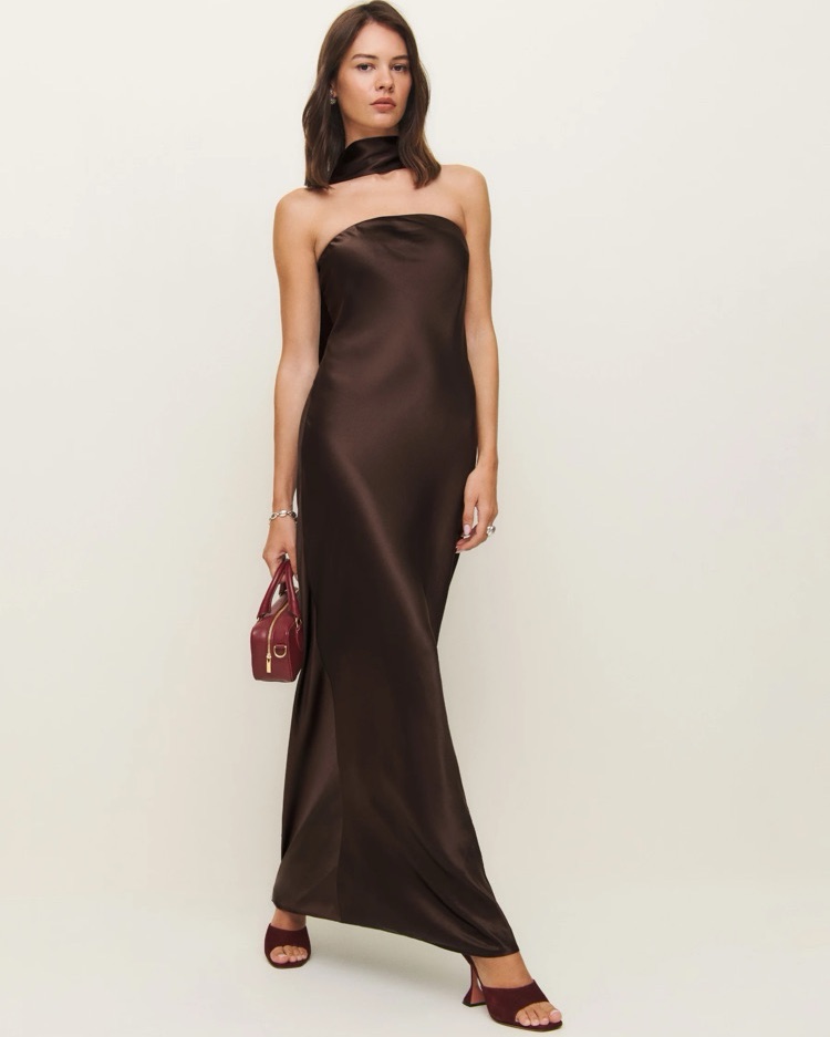 Reformation | Oren Silk Dress | Pickle