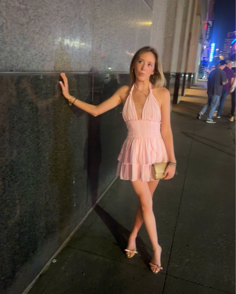 lsf halter dress LSF Deanna Heritage Halter Mini Dress by LoveShackFancy