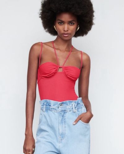 Zara Beaded Tulle Foulard Top/Skirt Set by Zara | Pickle