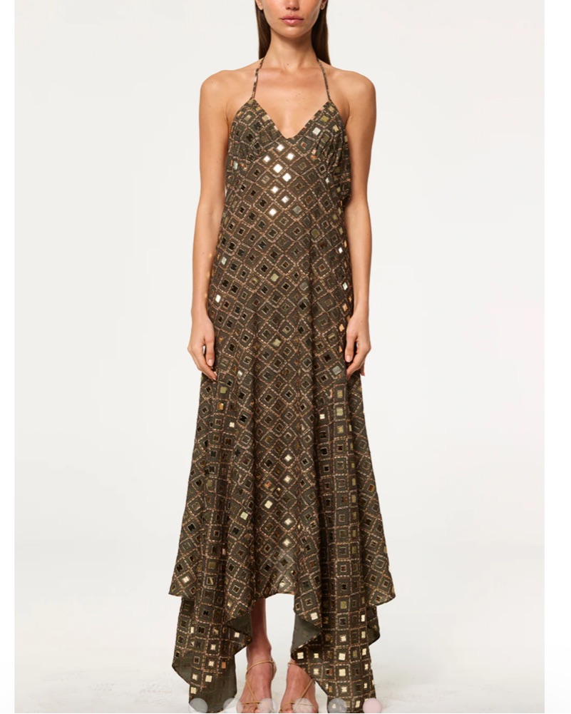 Misa Mattias Dress by Misa Los Angeles - Pickle