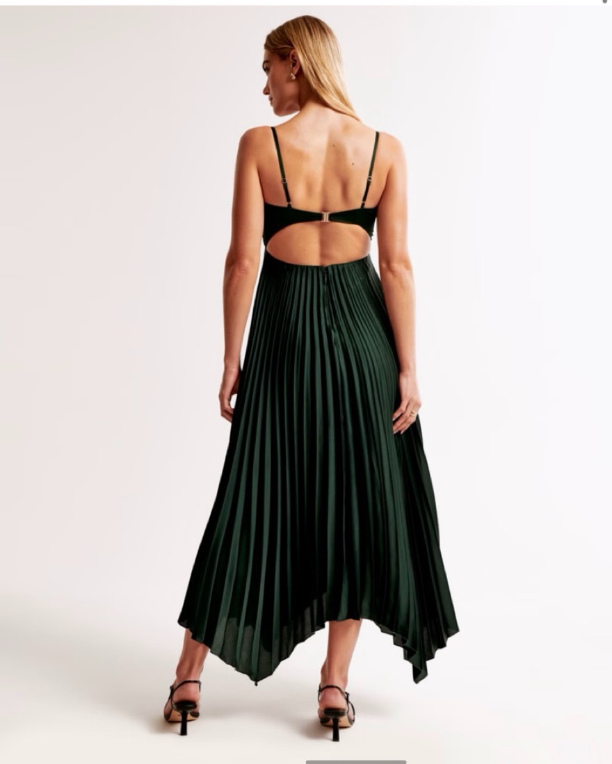 Abercrombie and Fitch Dark Green Dress by Abercrombie and Fitch - Pickle