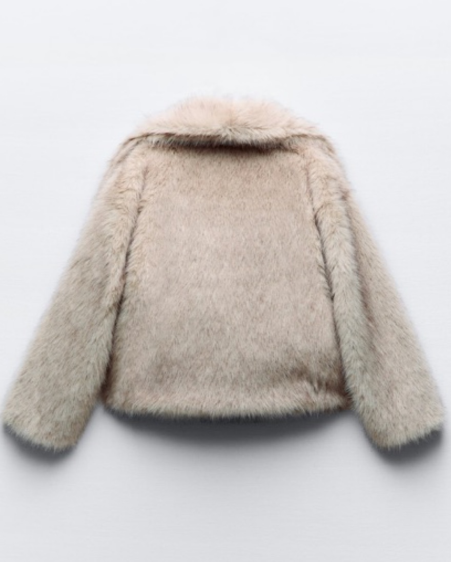 Viral Zara Fur Coat by Zara - Pickle
