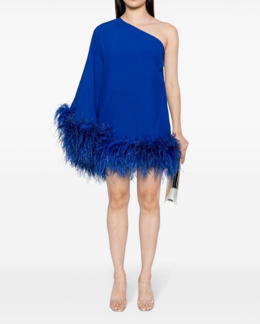 taller marmo blue dress Eolia Dress In Smoke Blue