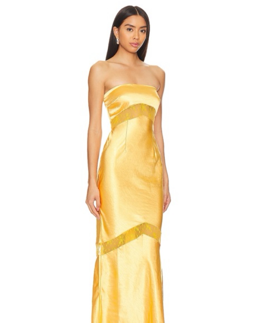 Gold Gown - Melrose Dress by RUNAWAY the Label - Pickle