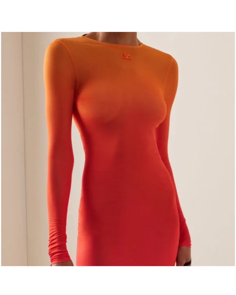 Courreges Gradient Orange Sunset Dress | Pickle