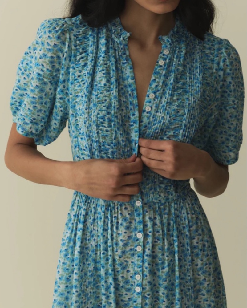 den haleigh floral cotton maxi dress DEN