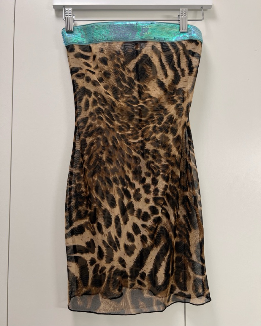 asymmetrical long sleeve mini dress Sami Miro Vintage