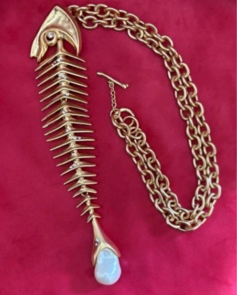 Schiaparelli Fish Necklace by Schiaparelli - Pickle