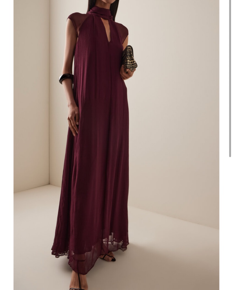 green velvet maxi dress long sleeve Kim Maxi Dress Evergreen / XXS main image 0