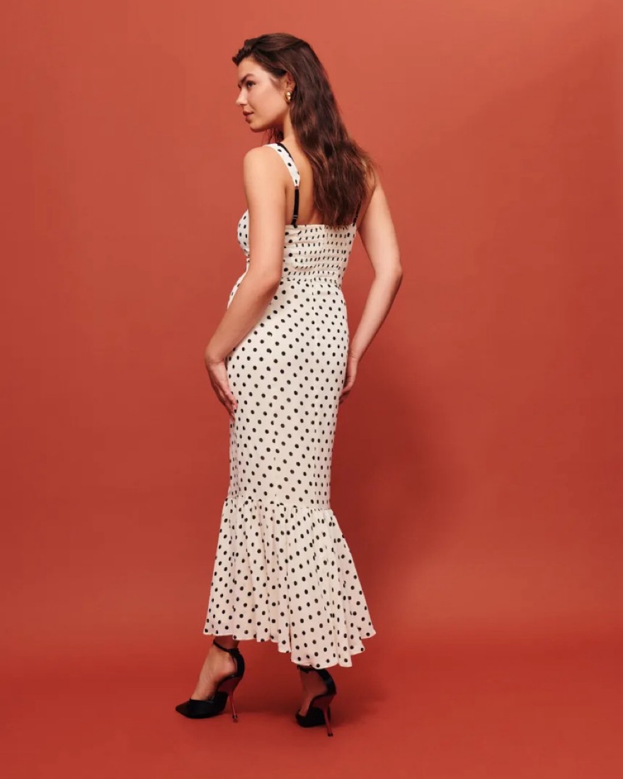 crusher column midi dress Column Midi Length Wedding Gown with Wide Straps – loveangeldress